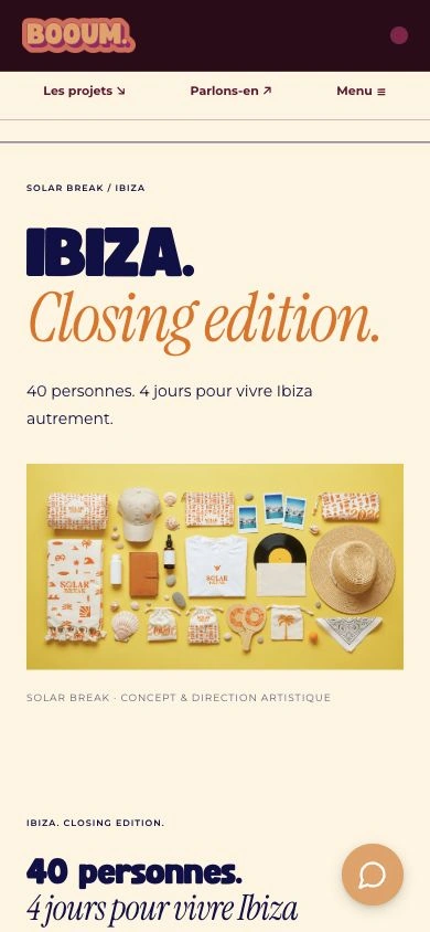 Page Solar Break sur mobile : une composition adaptée à l’écran