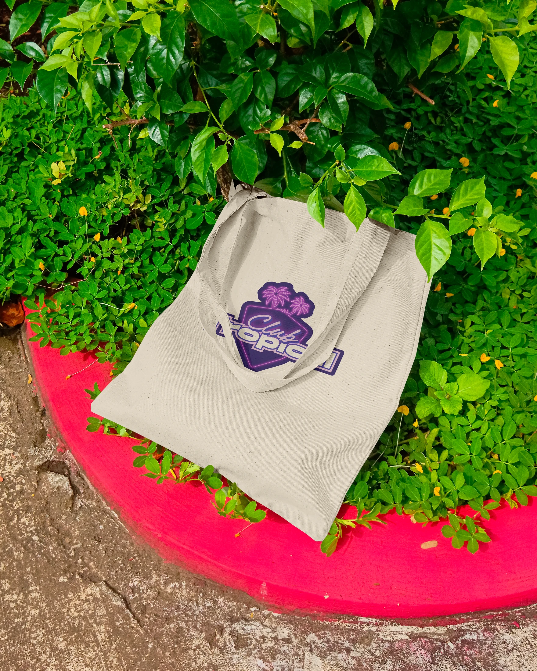 Tote bag, mise en situation de la signature