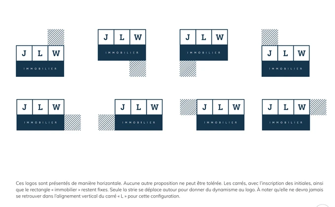 Déclinaisons du logo, blocs