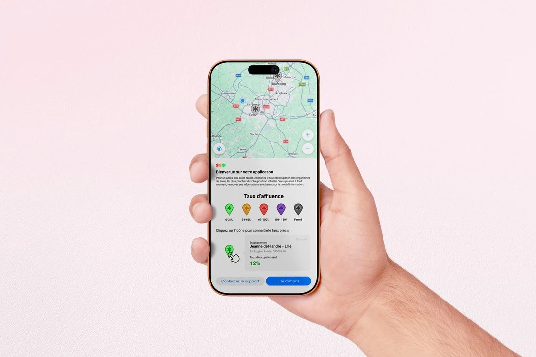 Interface mobile, mise en situation