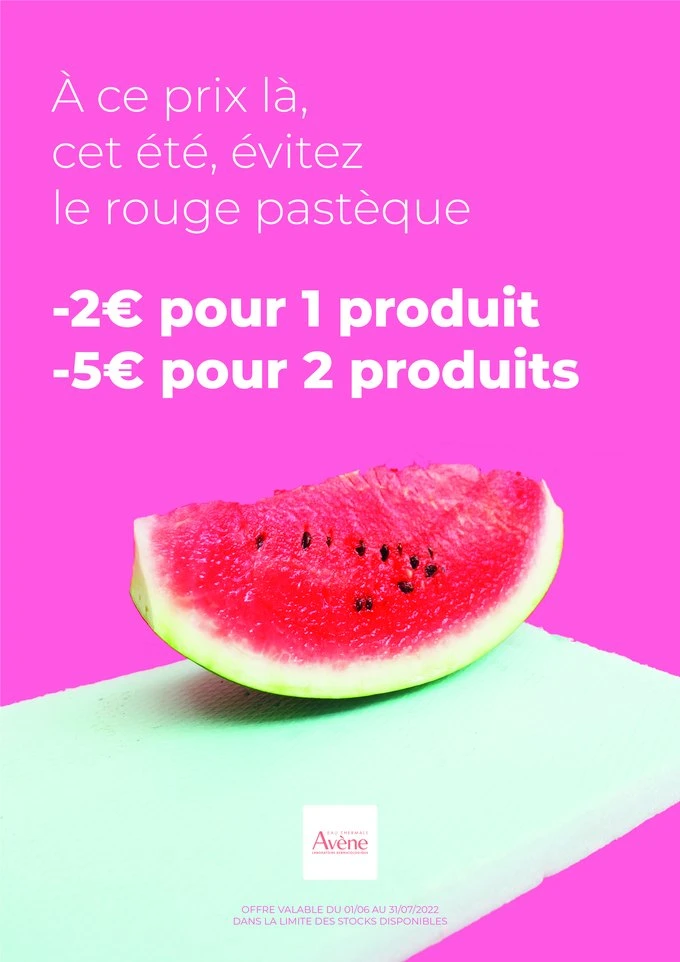 Affiche campagne Avène été