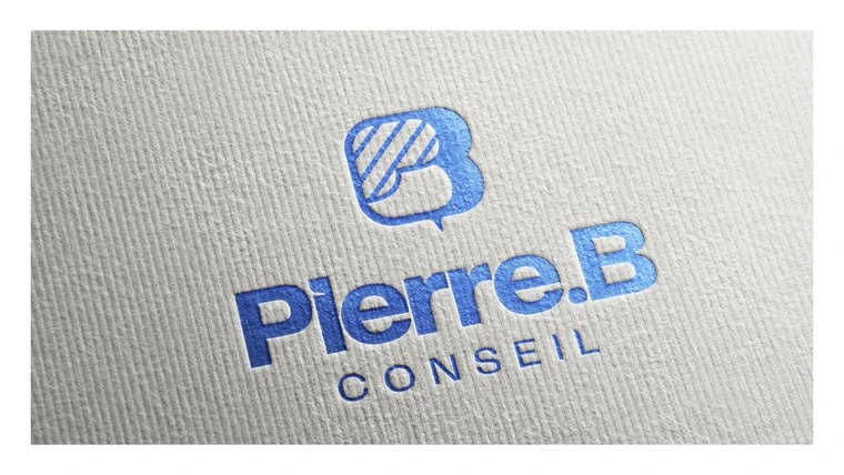 Logo Pierre.B embossé en relief
